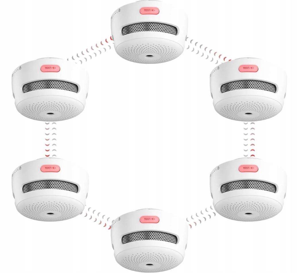 Snímač detektora dymu X-Sense XS01-WR Link+ Bezdrôtový 6-PACK 6 kusov