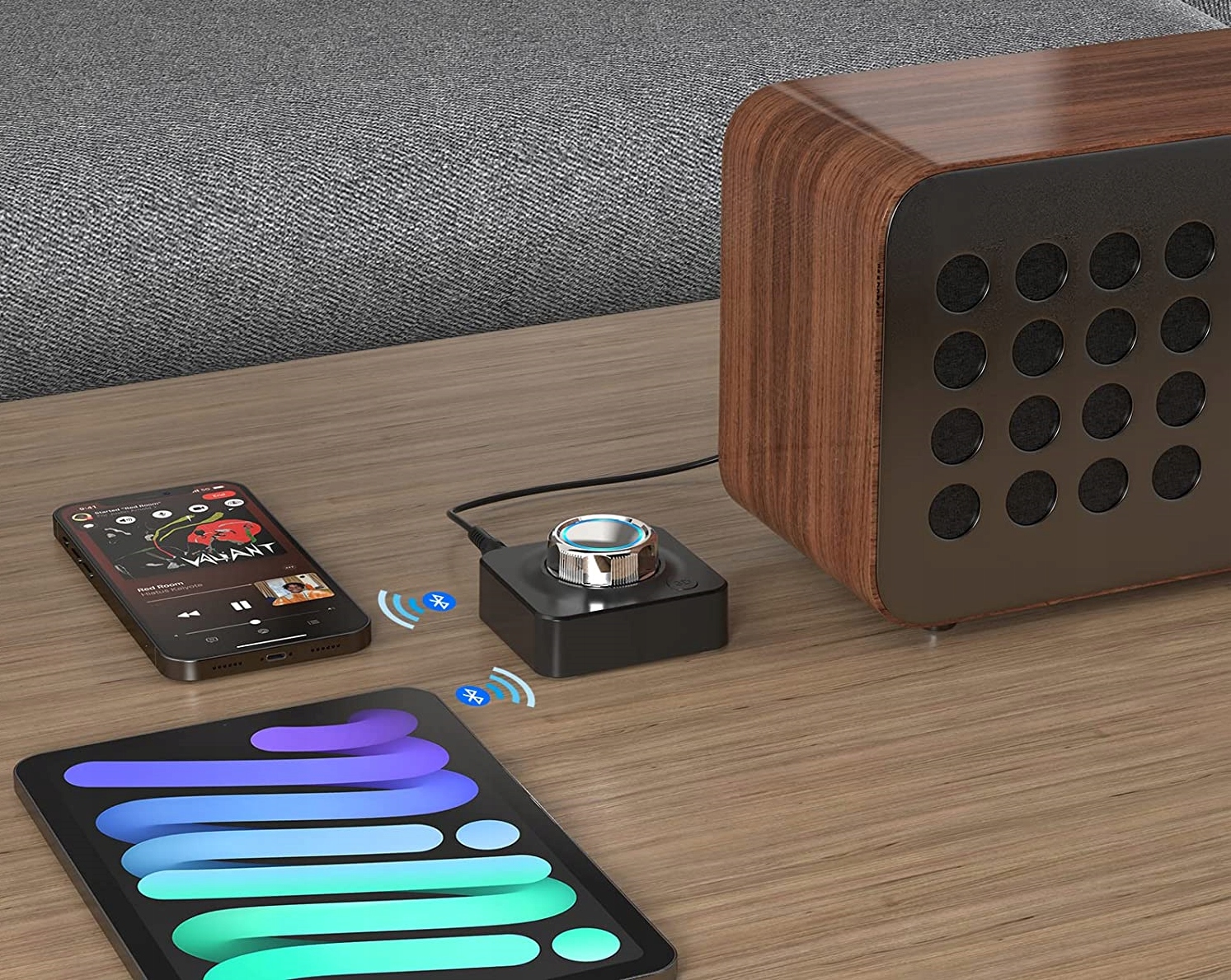 ADAPTER ODBIORNIK BLUETOOTH 5.0 AUX RCA CINCH JACK Zasilanie USB 5V