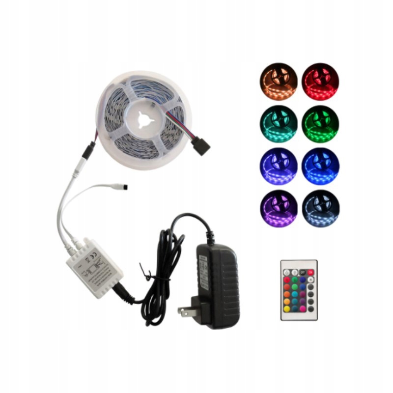 Led páska Viacfarebná Rgb Samolepiaca s diaľkovým ovládaním Osvetlenie IP56