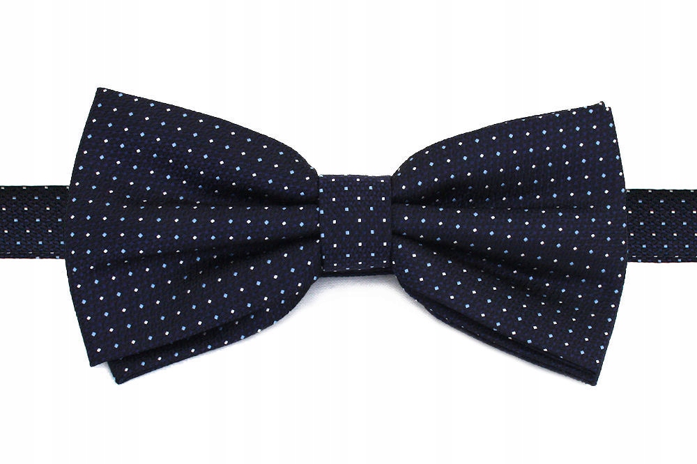 MUCHA MUSZKA MĘSKA MUCHY GRANATOWA W KROPECZKI