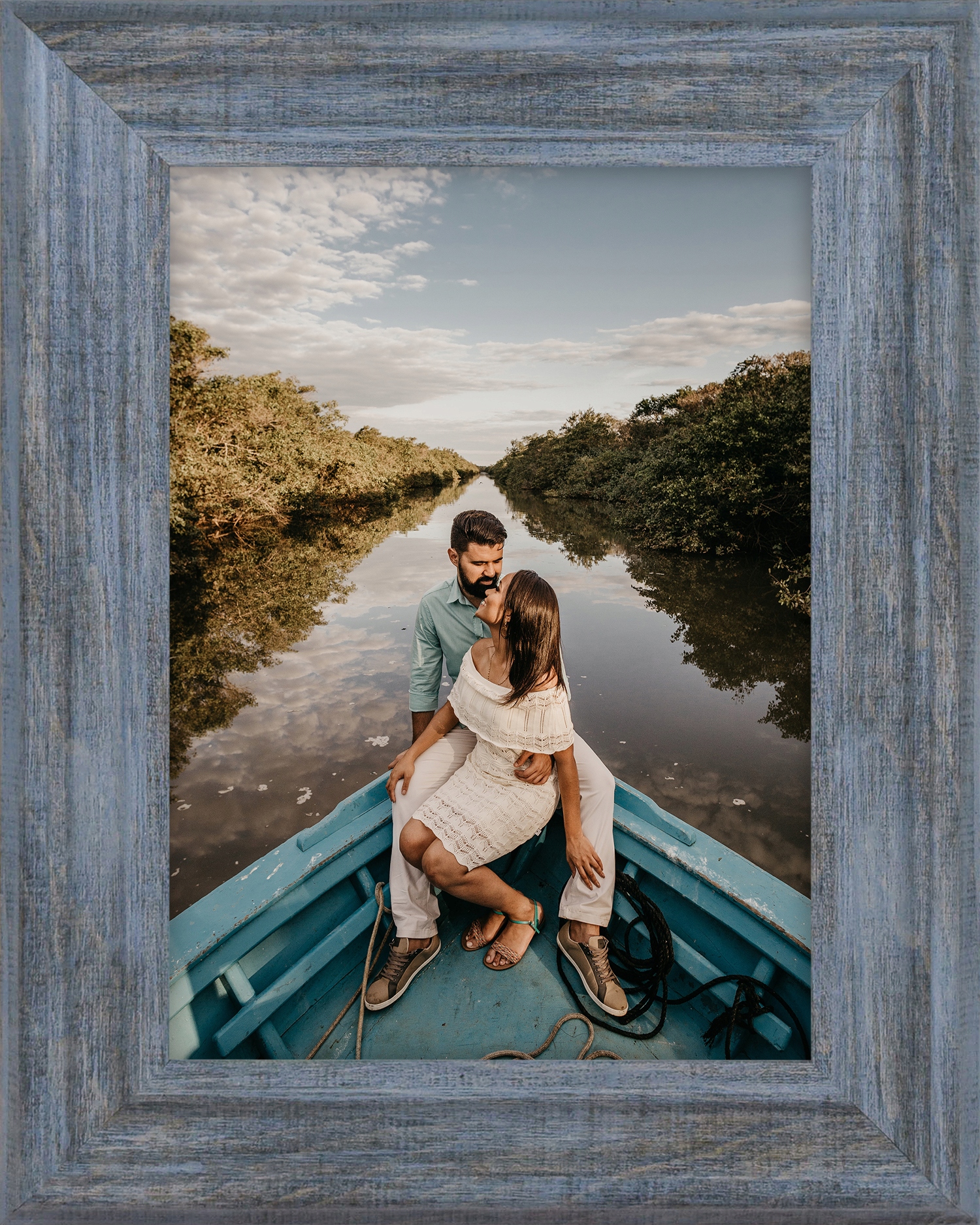 

Ramka Na Zdjęcia Niebieska 18x24 CM Foto Rama