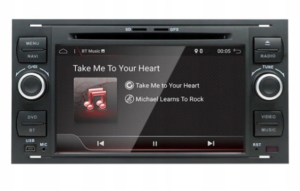 RADIO ANDROID FORD MONDEO FOCUS C-MAX KUGA GALAXY Podświetlenie przycisków wielokolorowe