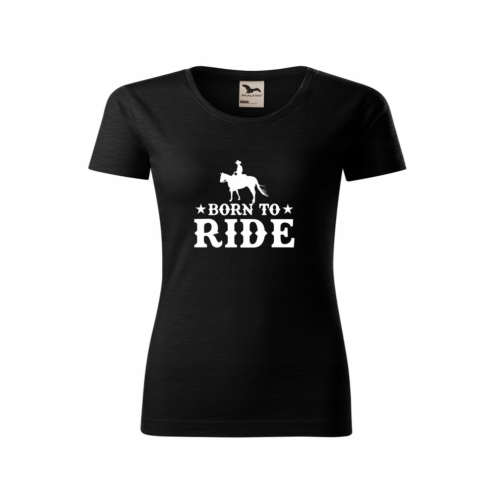 

Koszulka Bawełniana Koń born to ride Damska S