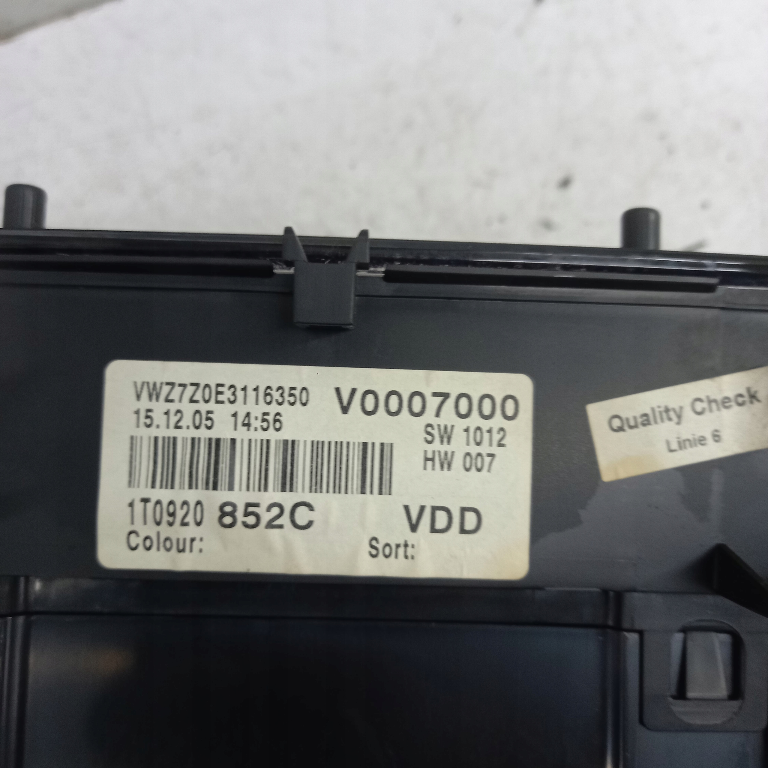 dials dials VOLKSWAGEN CADDY 3 1.9 tdi 110080216 1T0920852C