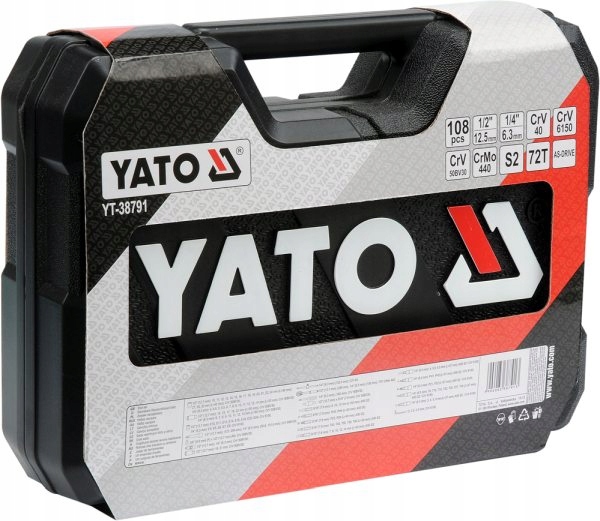 Yato Sada Nástrojov 1/4" A 1/2" Sada 108 Ks