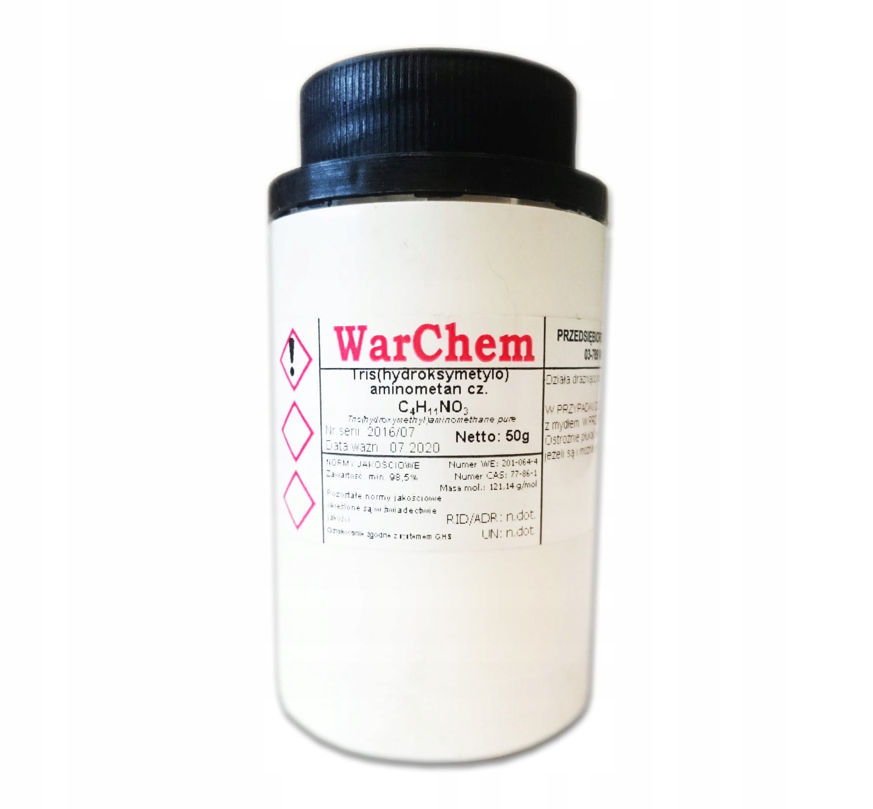 

Tris (hydroksymetylo) Aminometan 50g [58825]