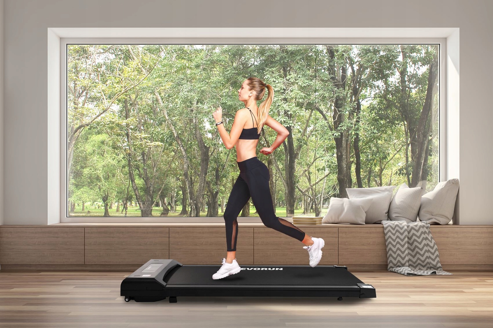bieżnia elektryczna domowa pod biurko łóżko solidnaslim_EvoRun_120kg 10KM/H Kod producenta YZ-Z6