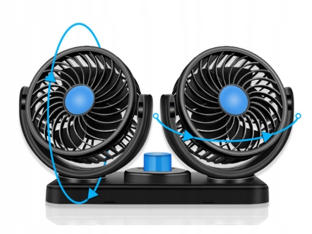 Wiatrak wentylator samochodowy 12V