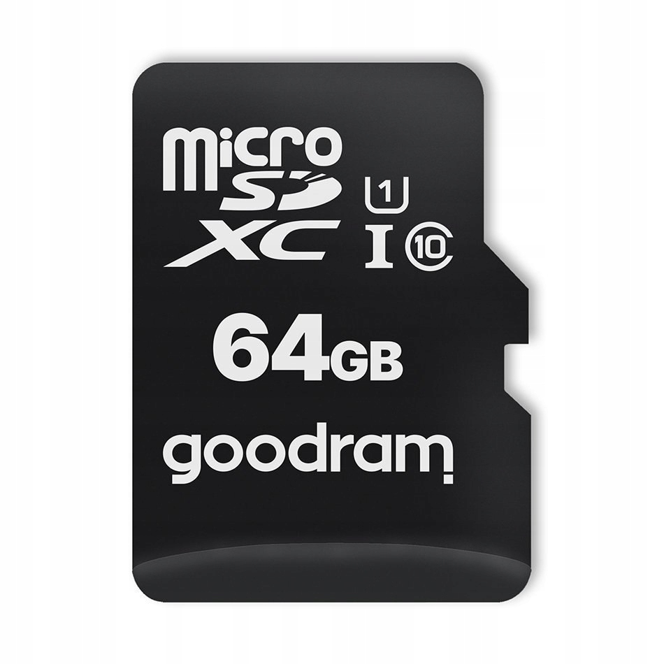 Karta pamięci Microcard 64GB micro SD XC UHS-I class 10 + adapter SD Pojemność karty 64 GB