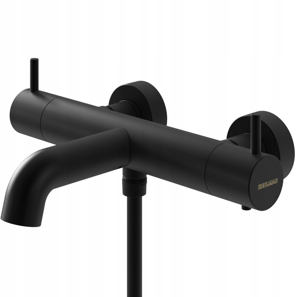 Vaňová a sprchová batéria nástenná Kohlman Axel Black QW710AB