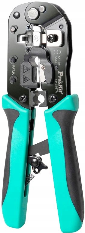 Zaciskarka wtyków modularnych RJ45 CAT.5 CAT.6 CAT.7 HQ Proskit CP-376TA