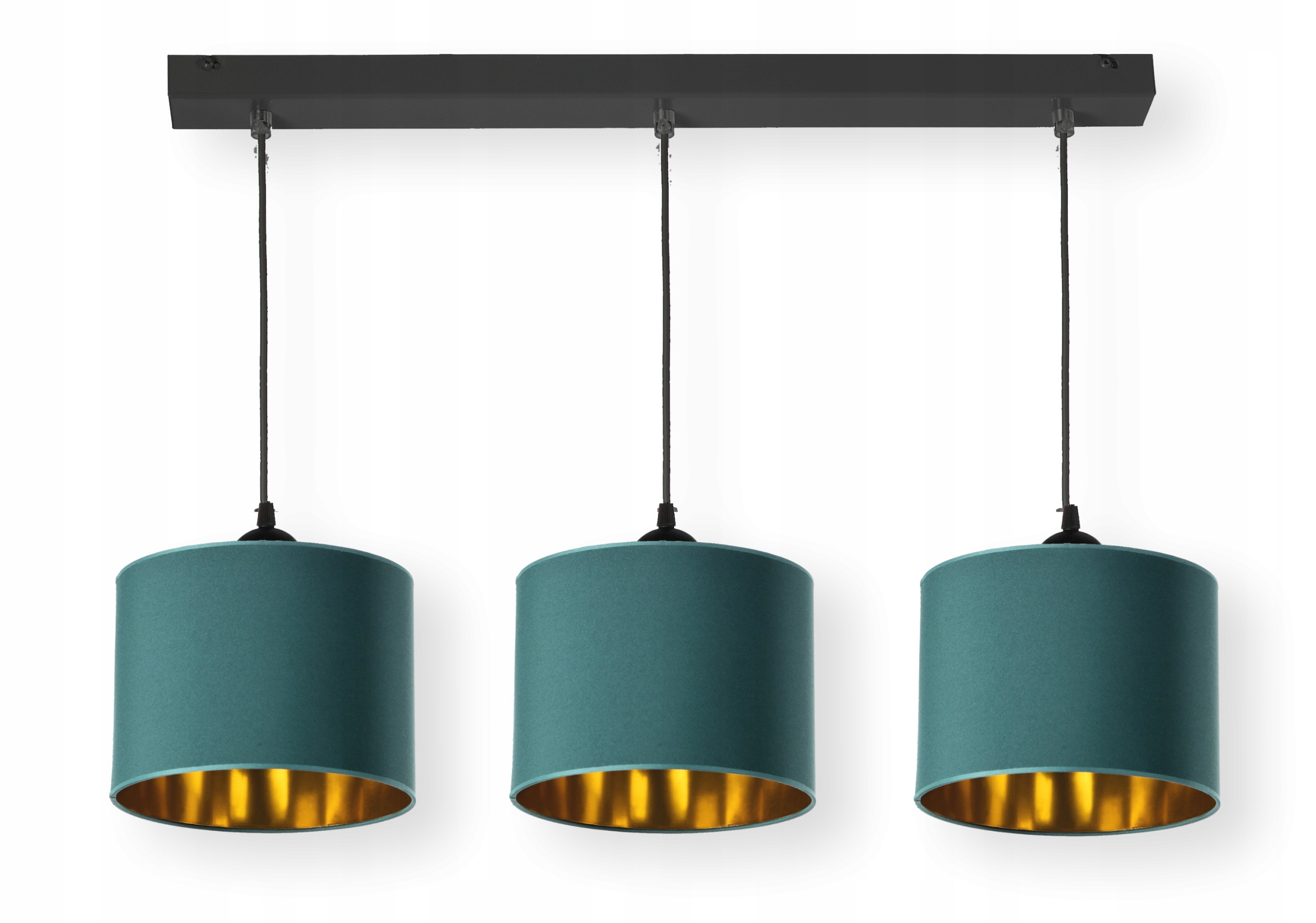 Luxusní závěsná stropní lampa Stínidla Zlatá E27 Led