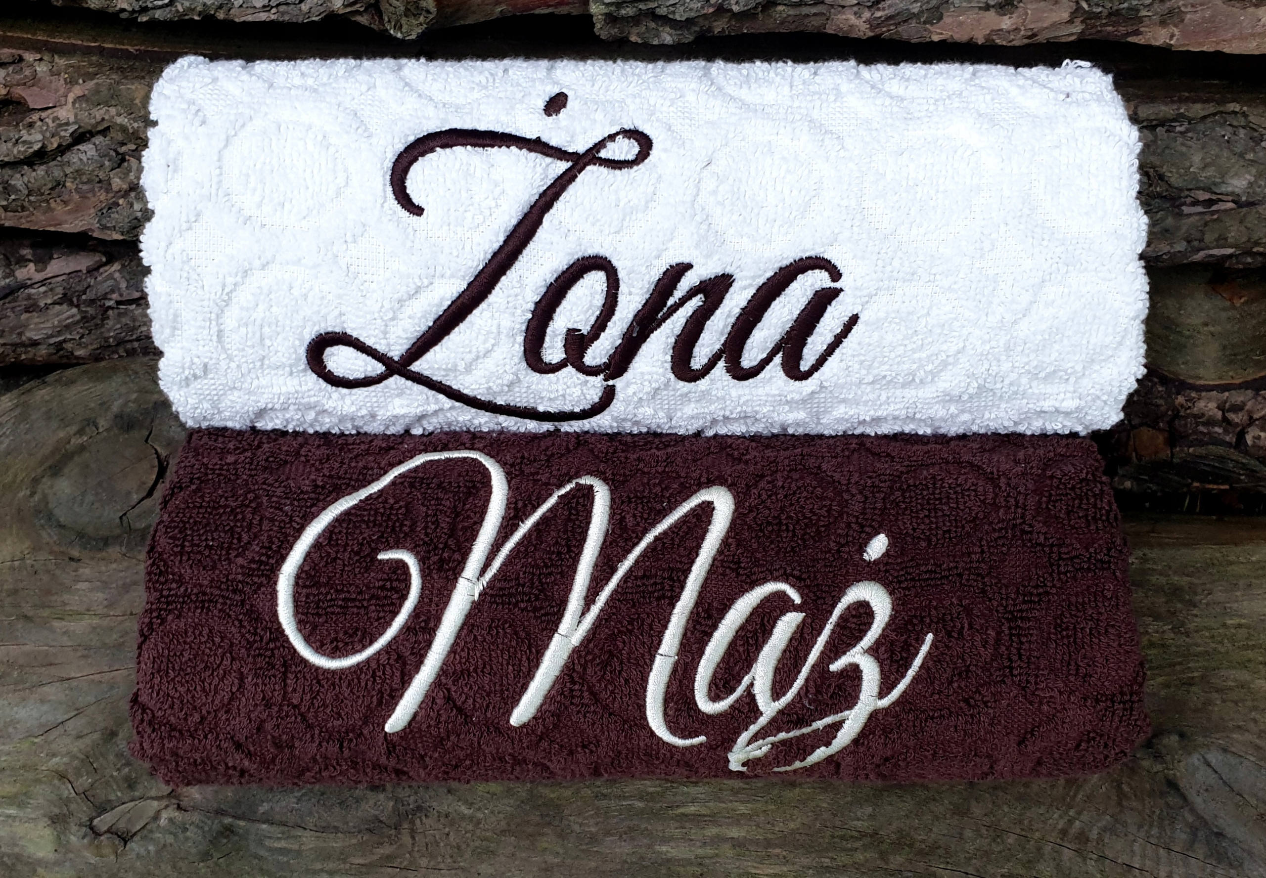 PREZENT NA ŚLUB Komplet ręczników MĄŻ i ŻONA EAN (GTIN) 5904917491003