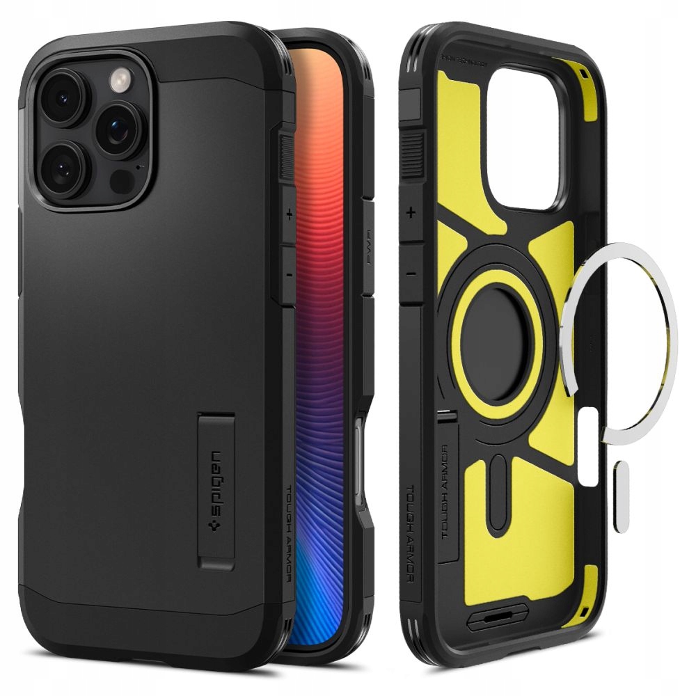 Pouzdro Spigen Tough Armor Mag pro Apple iPhone 16 Pro, černé