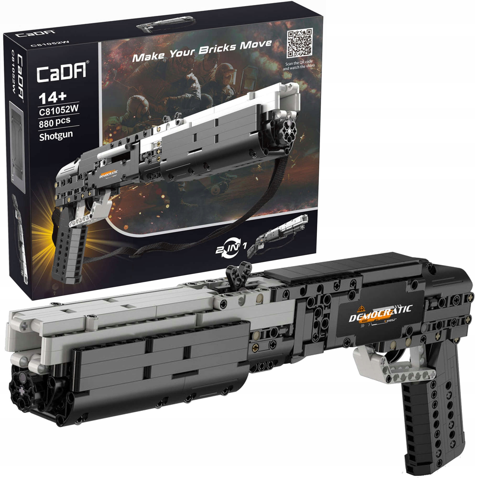 

Cada Klocki Broń Pistolet Shotgun 2W1 880 El.