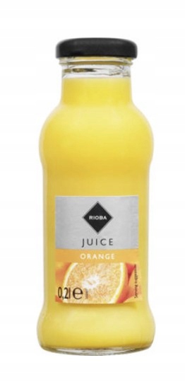 Rioba Pomerančový džus 24x200 ml skleněná láhev