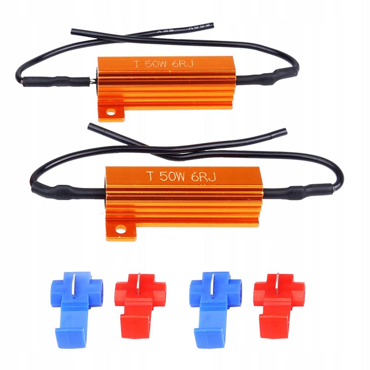2x REZYSTOR OPORNIK OSZUKIWACZ CANBUS LED 6 OHM