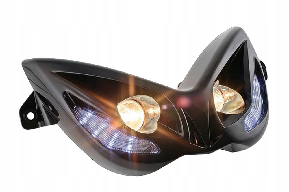 Predný reflektor STR8 Evo 2, čierny, Mbk Nitro 50-100