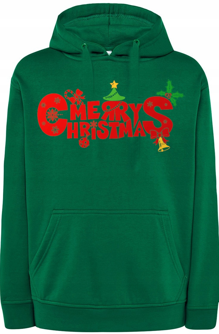 Veselé Vánoce Pánská Mikina Kapuce r.XL