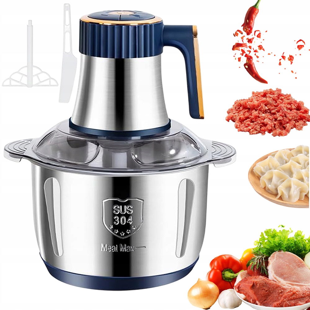 5L Sekáček Potravin potravin Kuchyňský sekač na Zeleniny ovoce 5-Běhový 500W