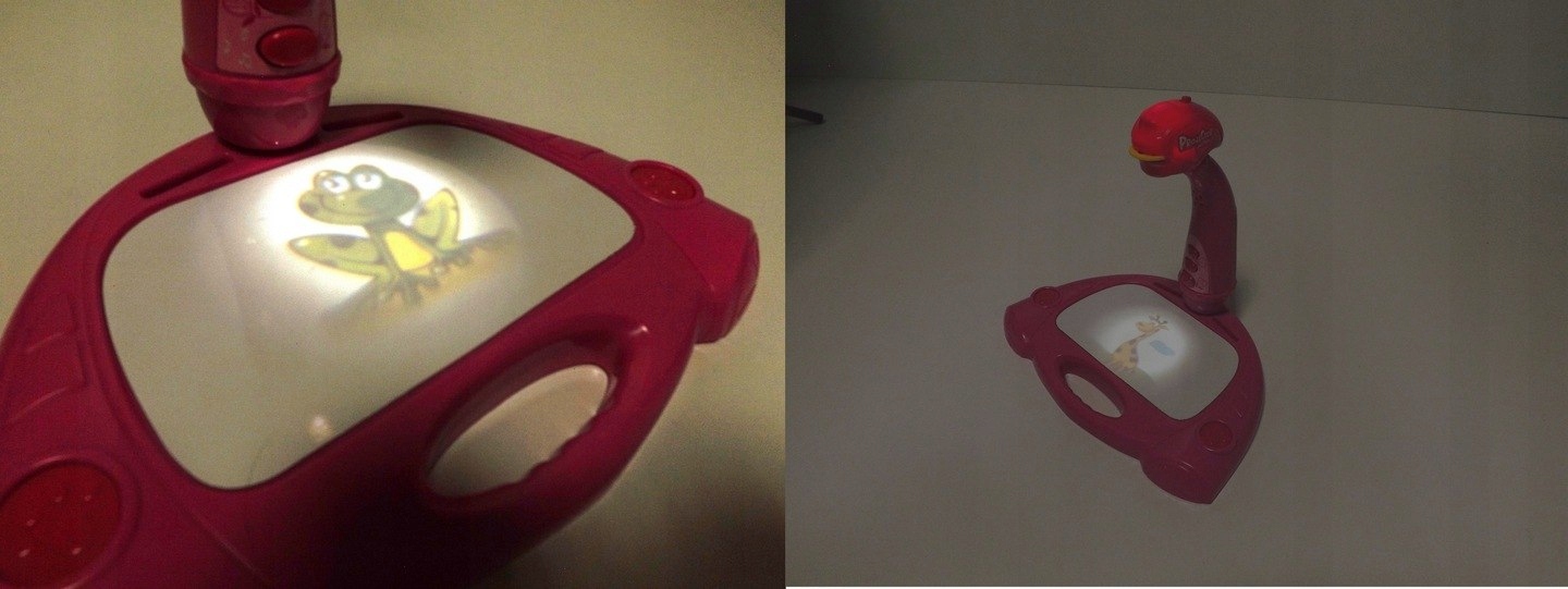 Projektor do rysowania rzutnik nóżki slajdy 8578R Kolor dominujący odcienie różu