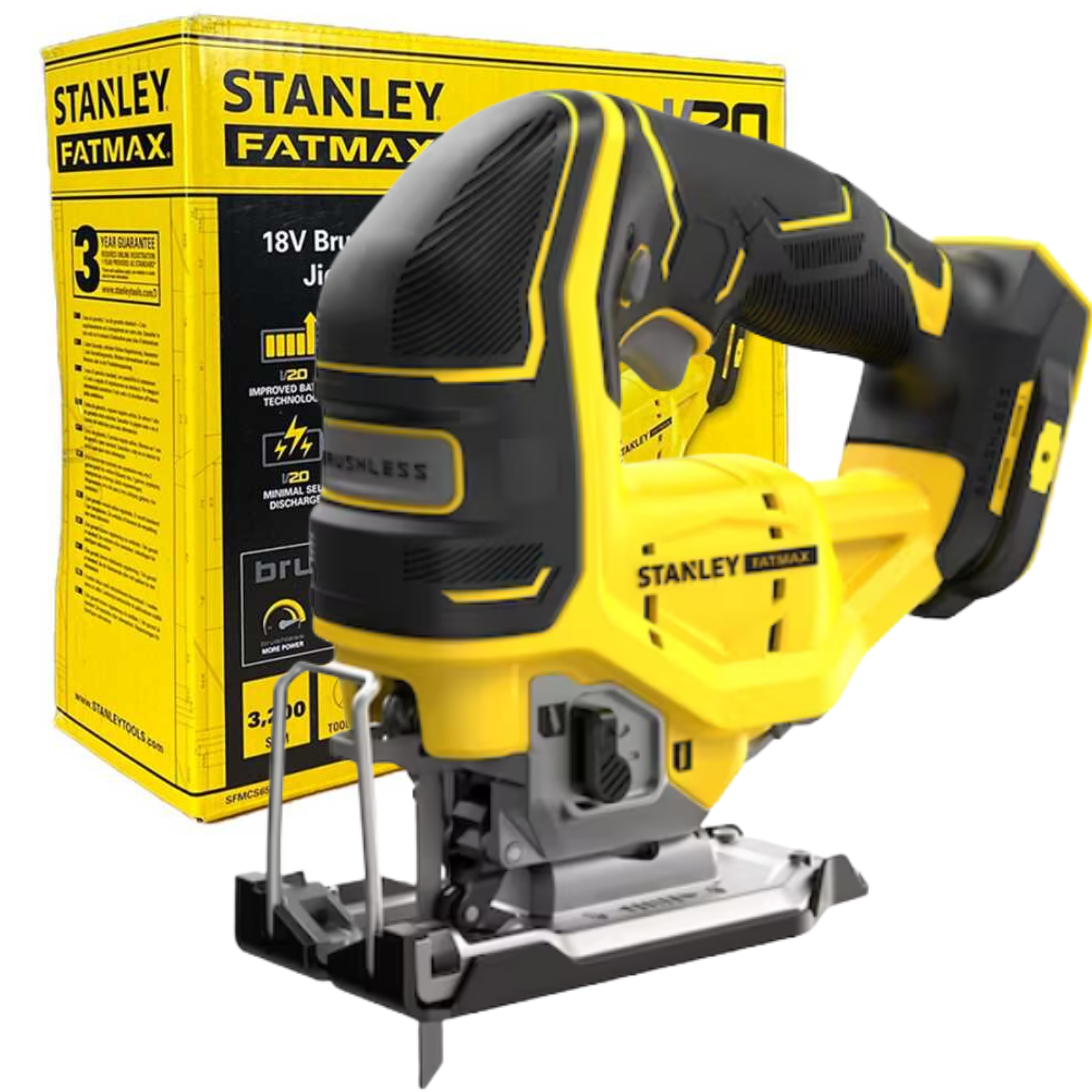Akumulátorová Bezkartáčová Pila 18V V20 Stanley SFMCS650B-XJ