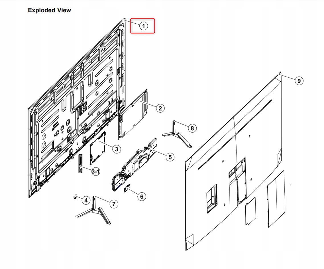 Panel LCD 55'' Samsung BN95-03875G