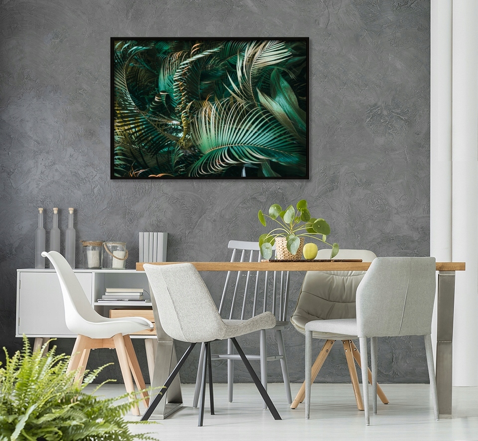 OBRAZ PLAKAT W RAMIE 53x73 cm Liście Poz P644 Materiał wykonania płyta MDF