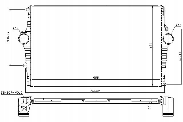 Intercooler Nissens 30748809 30741580 31274554 Vol