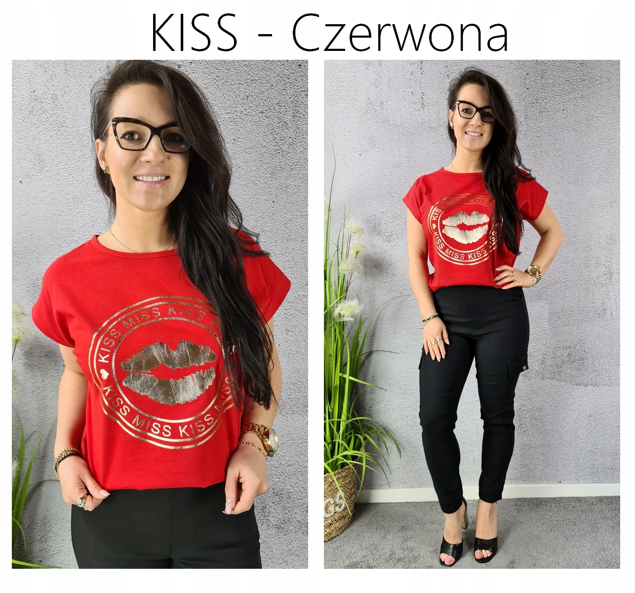 BLUZKA koszulka KOBIECY TSHIRT TOP print WZORY 3XL Cechy dodatkowe brak