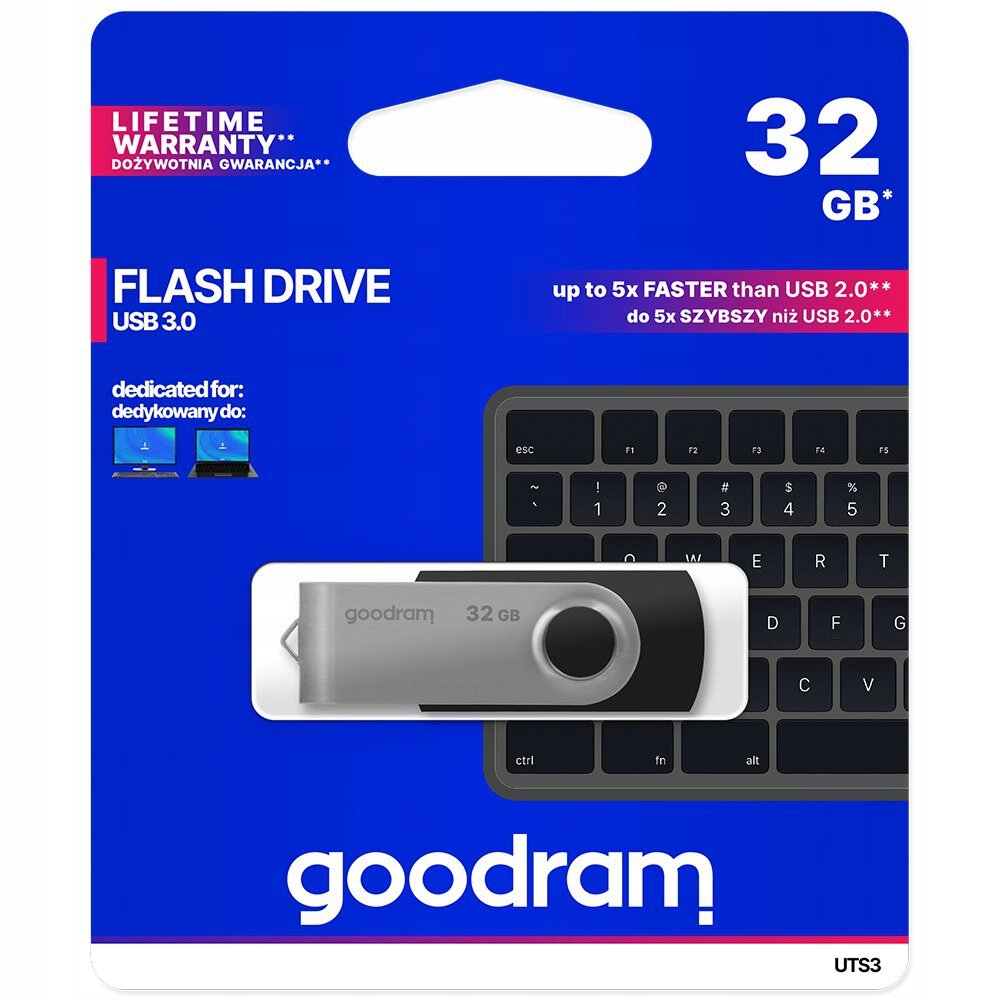 

Metalowy Pendrive Goodram Twister 32GB Usb 3.0