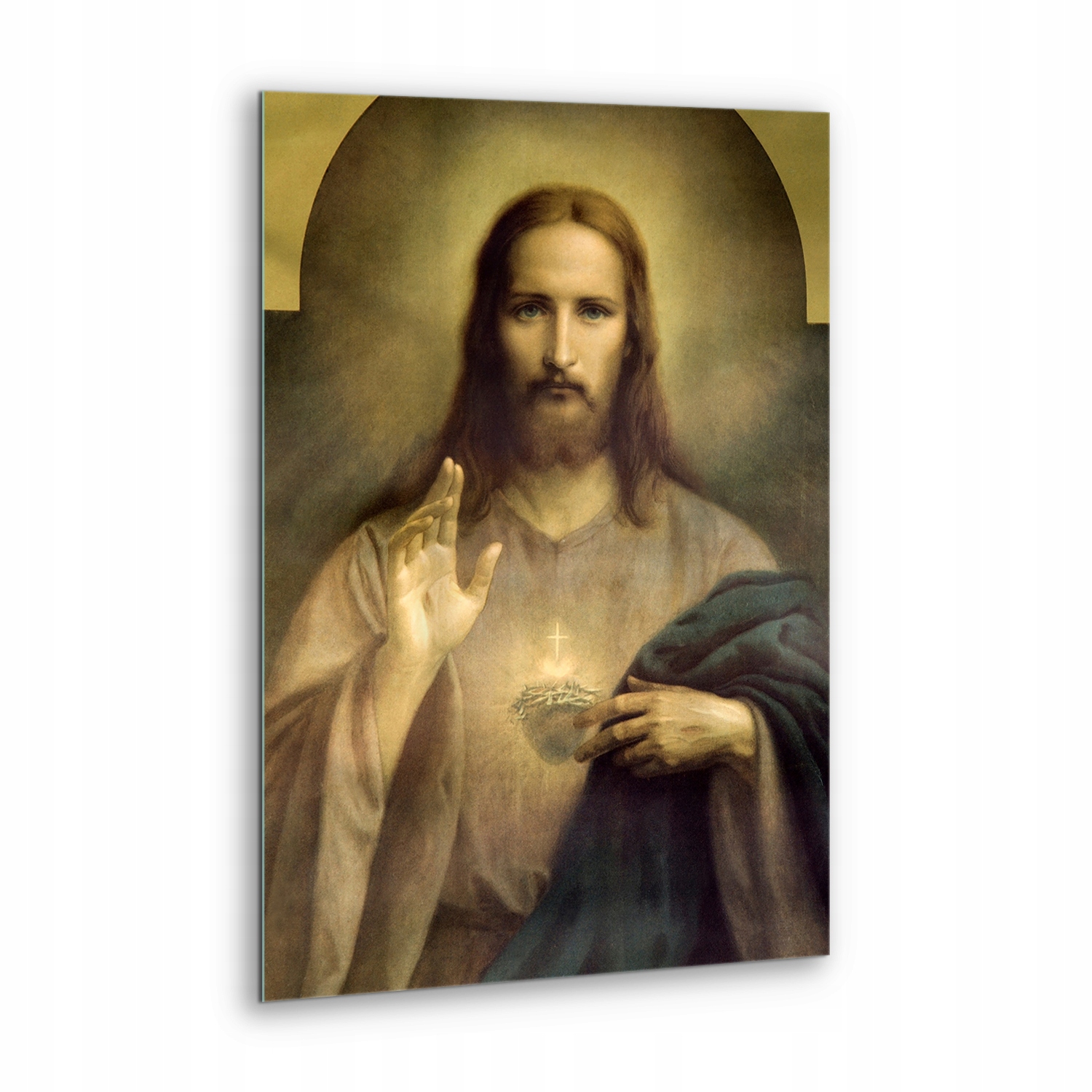 Obraz na skle stěna Ježíš Kristus Eucharistie