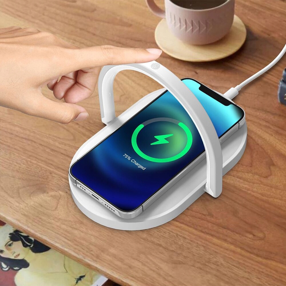 LAMPKA STOJAK SZYBKA ŁADOWARKA BEZPRZEWODOWA 15W Marka Inna