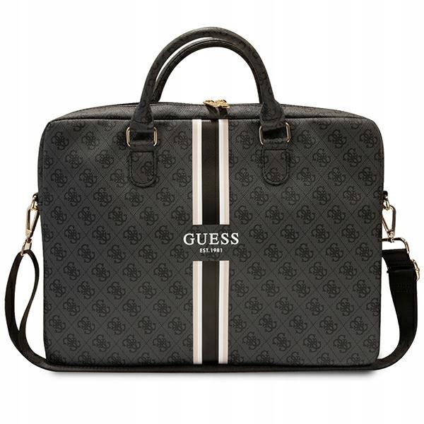 Guess Taška GUCB15P4RPSK pouzdro na notebook 16" černá 4G Printed Stripes