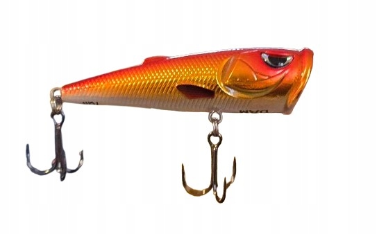 Wobler przynęta powierzchniowa Popper Dam Topwater 7cm/Gold Orange op.1szt