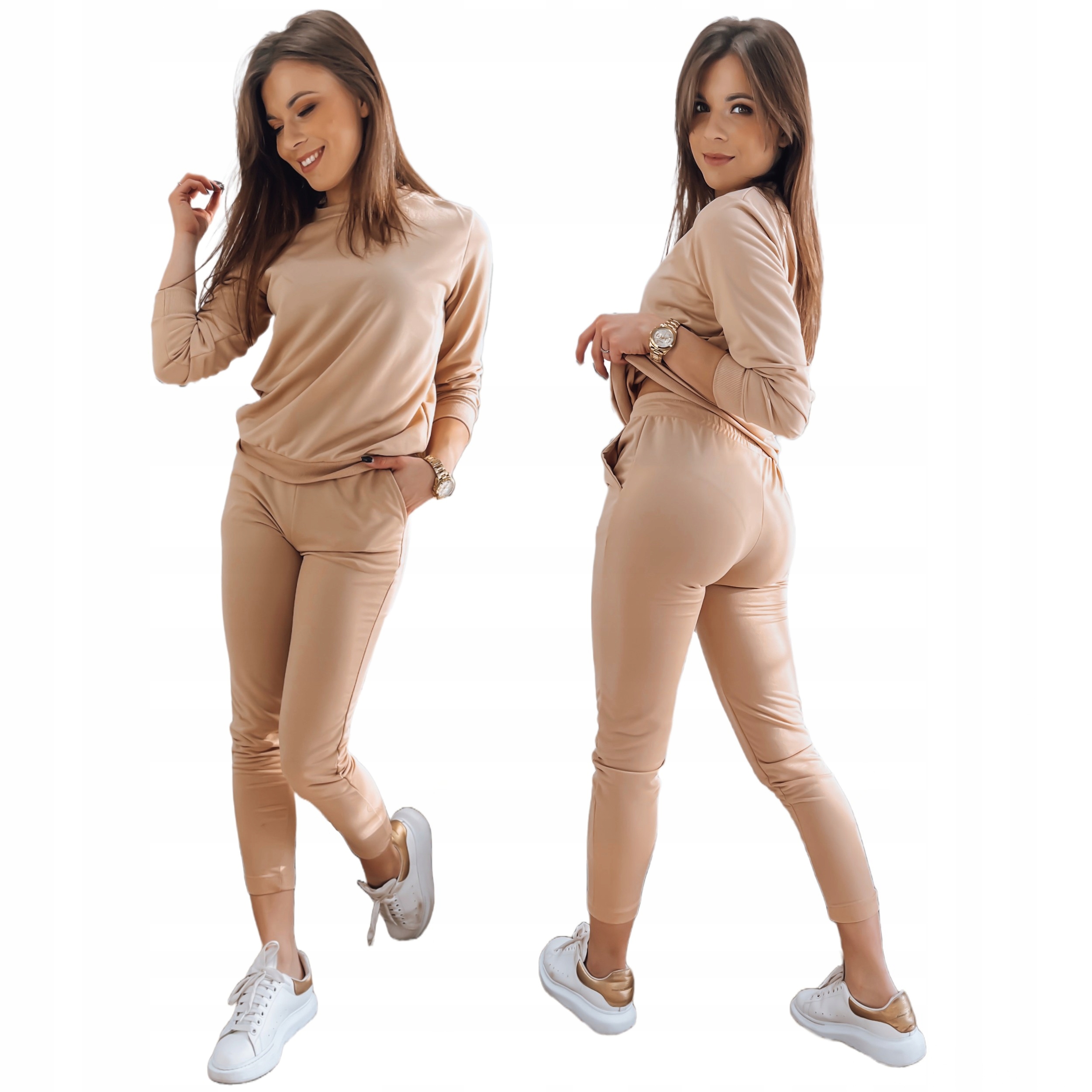 DAMSKI KOMPLET DRESOWY BLUZA SPODNIE roz. M