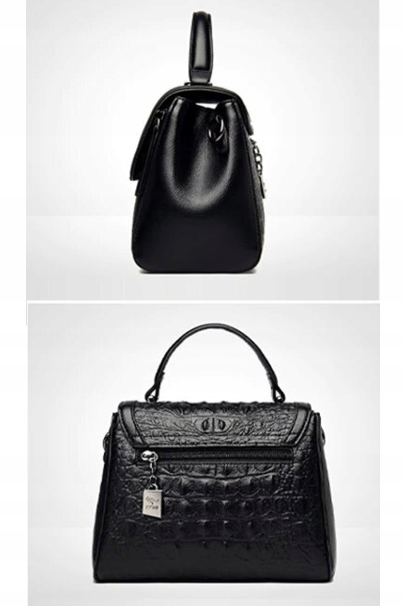 ELEGANCKA TOREBKA DAMSKA LAKIERKA KUFEREK X372 Marka bez marki