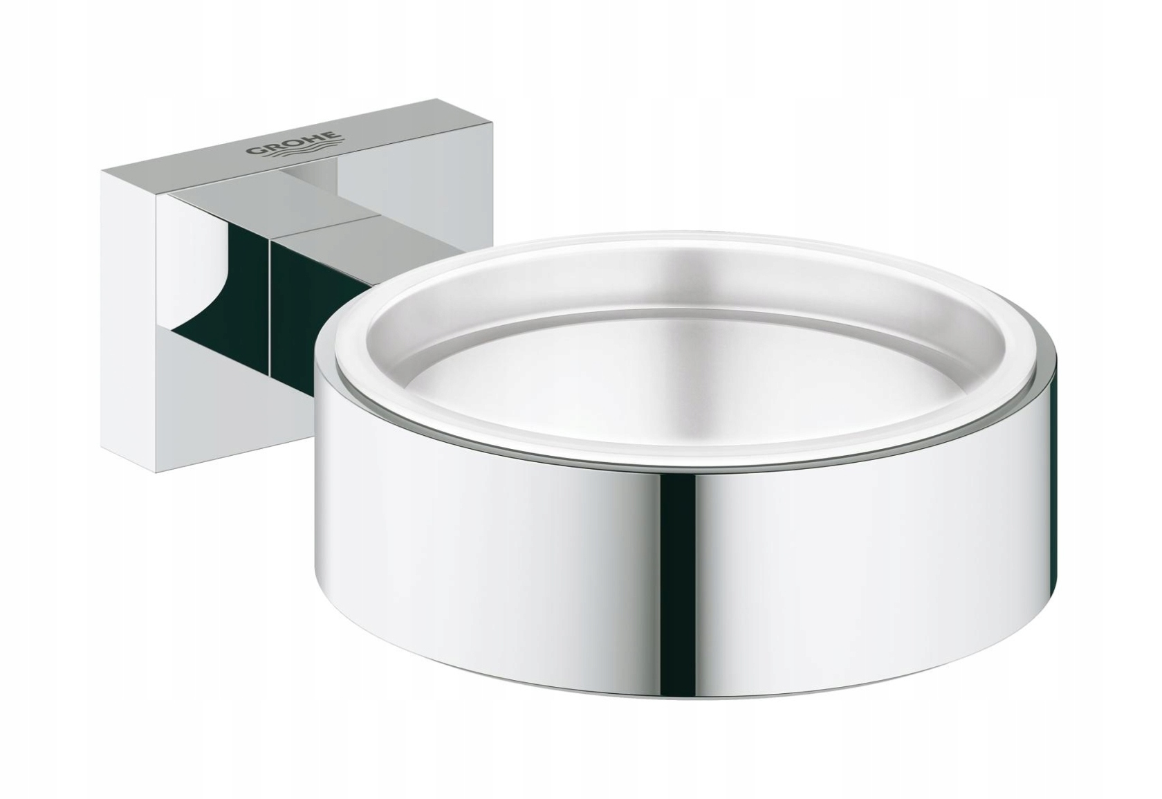 Držiak na mydelničku/pohár Grohe Essentials Cube strieborný kov 40508001