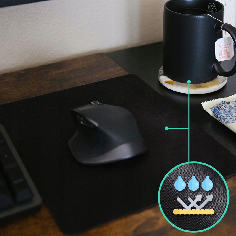 PODKŁADKA POD MYSZ GAMINGOWA BIUROWA CZARNA Marka Retoo