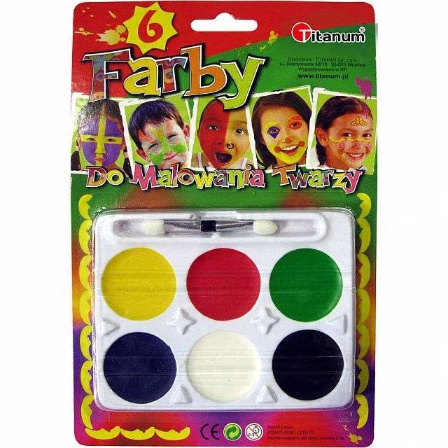 

farby Do Malowania Twarzy Makijaż zestaw