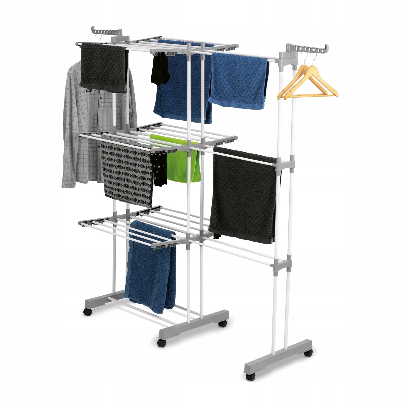 Suszarka balkonowa, wolnostojąca pionowa Konighoffer 77-135 cm