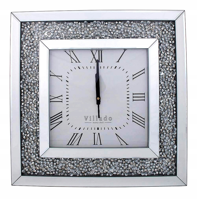 

Zegar kryształowy wiszący nowoczesny cichy 50x50cm