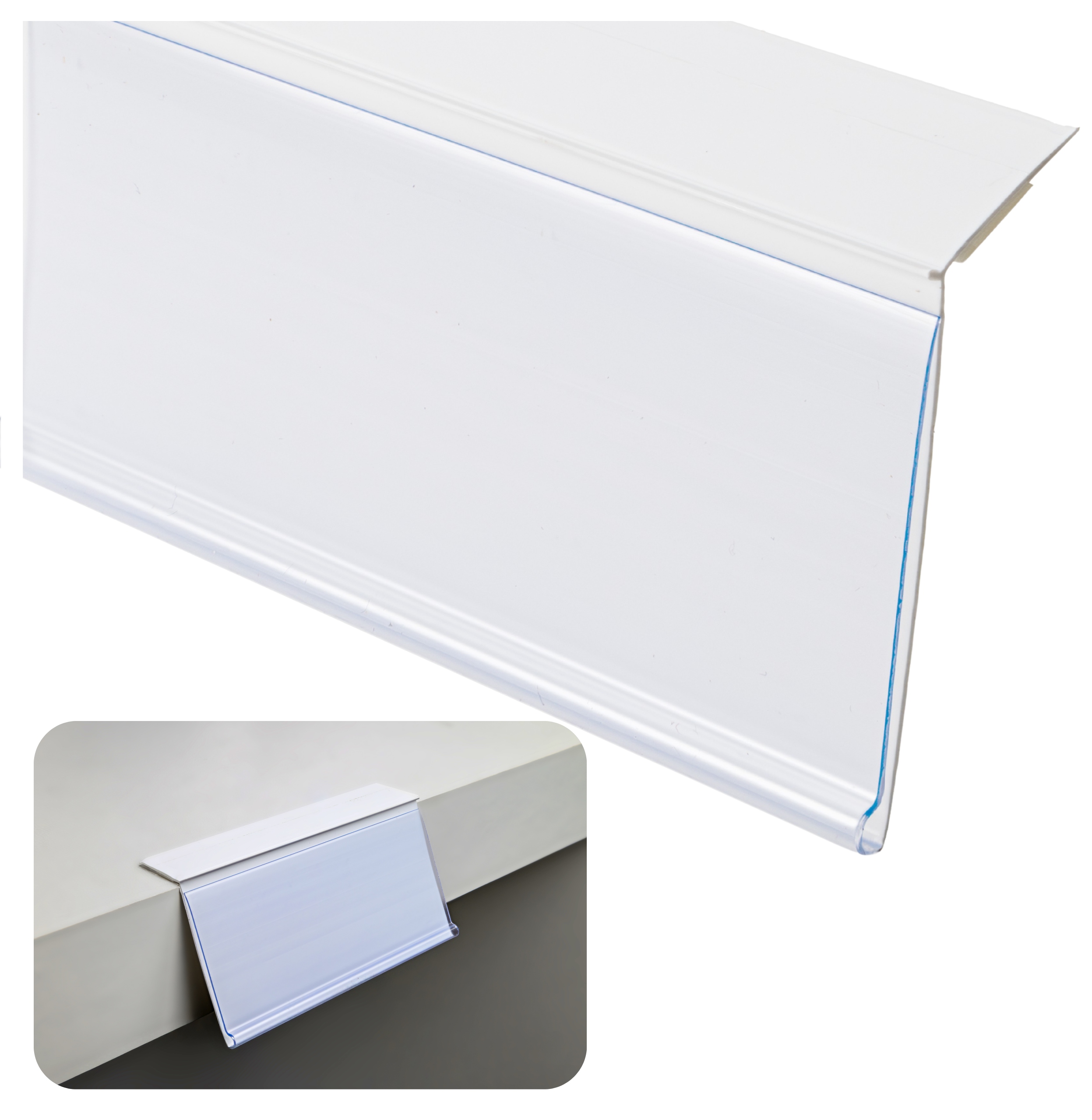 LISTWA CENOWA HE SAMOPRZYLEPNA POD KĄTEM TAŚMA PIANKOWA - BIAŁA - 39X988 MM