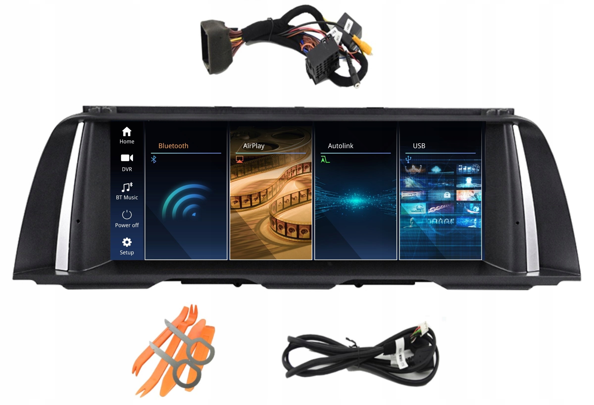 Radio Nawigacja Linux Bmw Serii 5 F10 F11 CIC 2/16 Gb Carplay Android Auto