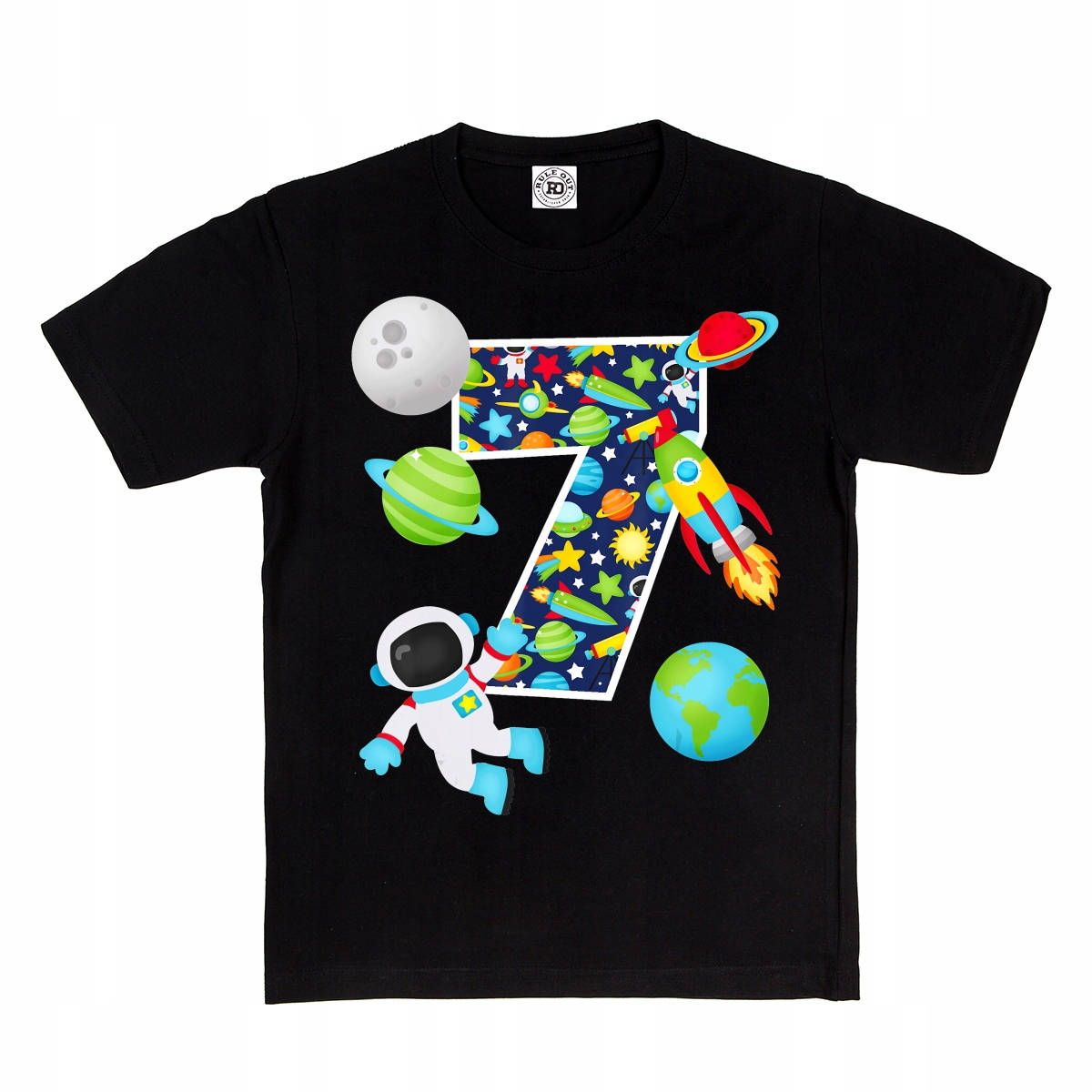 

Dziecięca Koszulka Na 7 Urodziny Kosmonauta