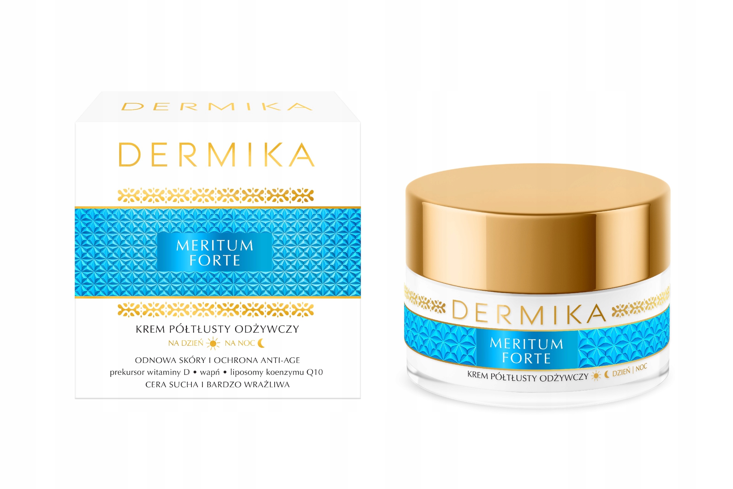 Dermika Meritum Forte Polotučný výživný krém na den i noc 50 ml