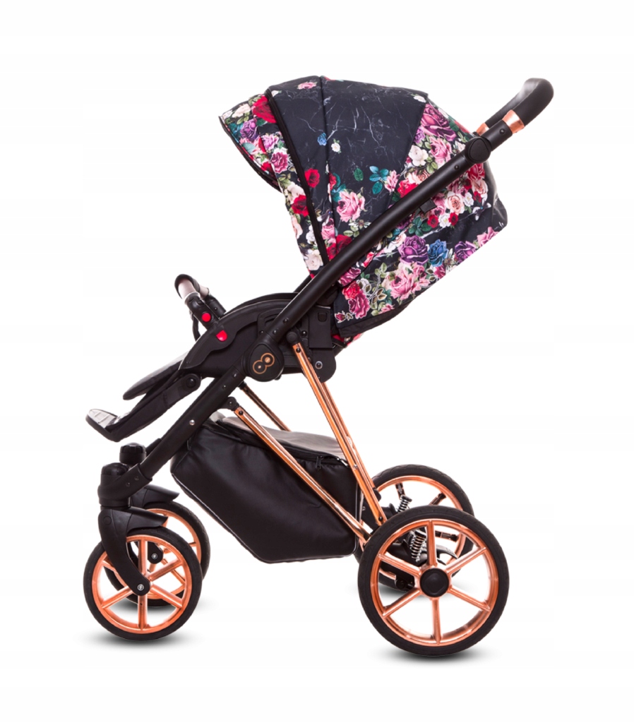 BABYACTIVE MUSSE wózek Dark Rose 3w1 CYBEX ATON 5 Marka BABYACTIVE