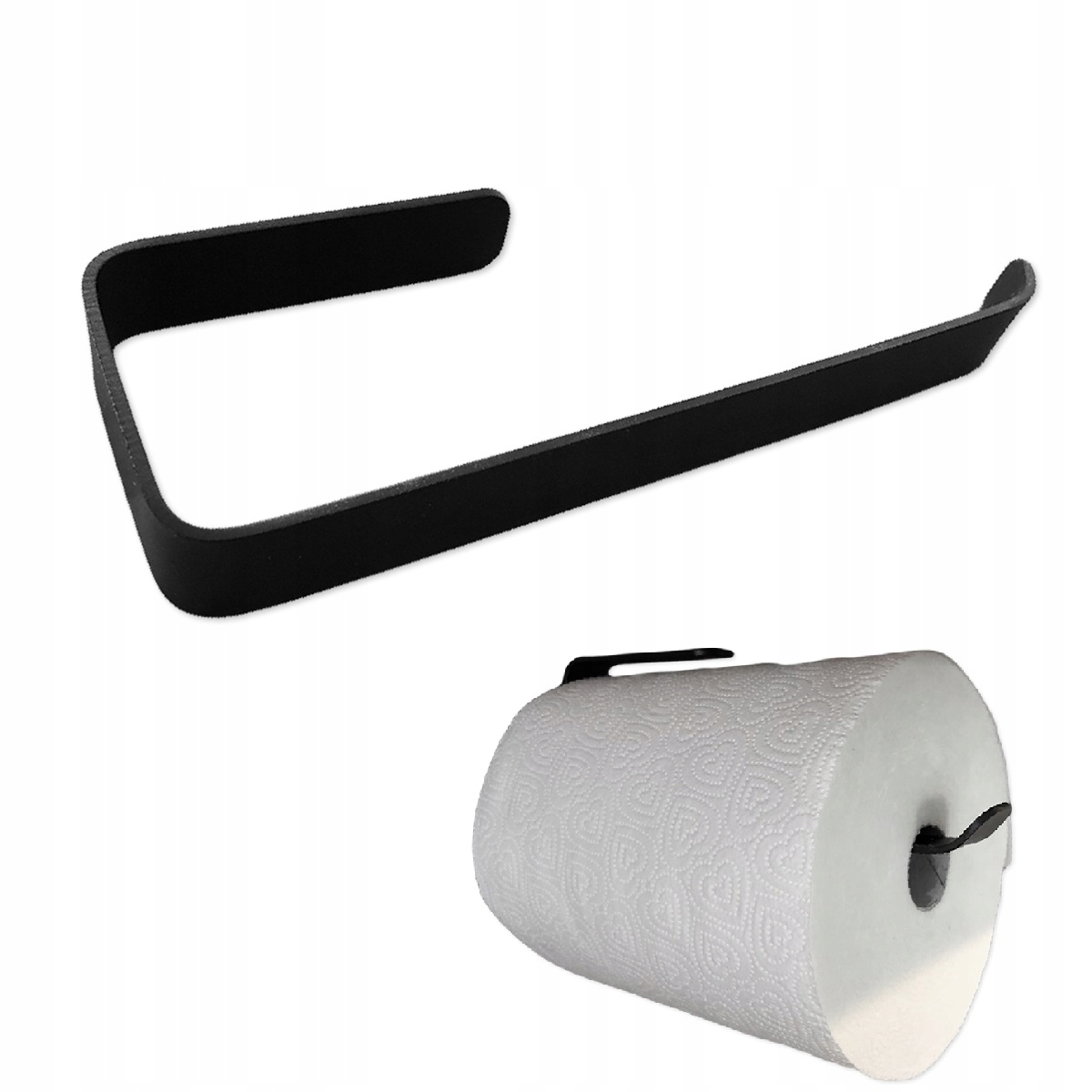 UCHWYT NA RĘCZNIK PAPIEROWY BEZ WIERCENIA CZARNY Kod producenta URP