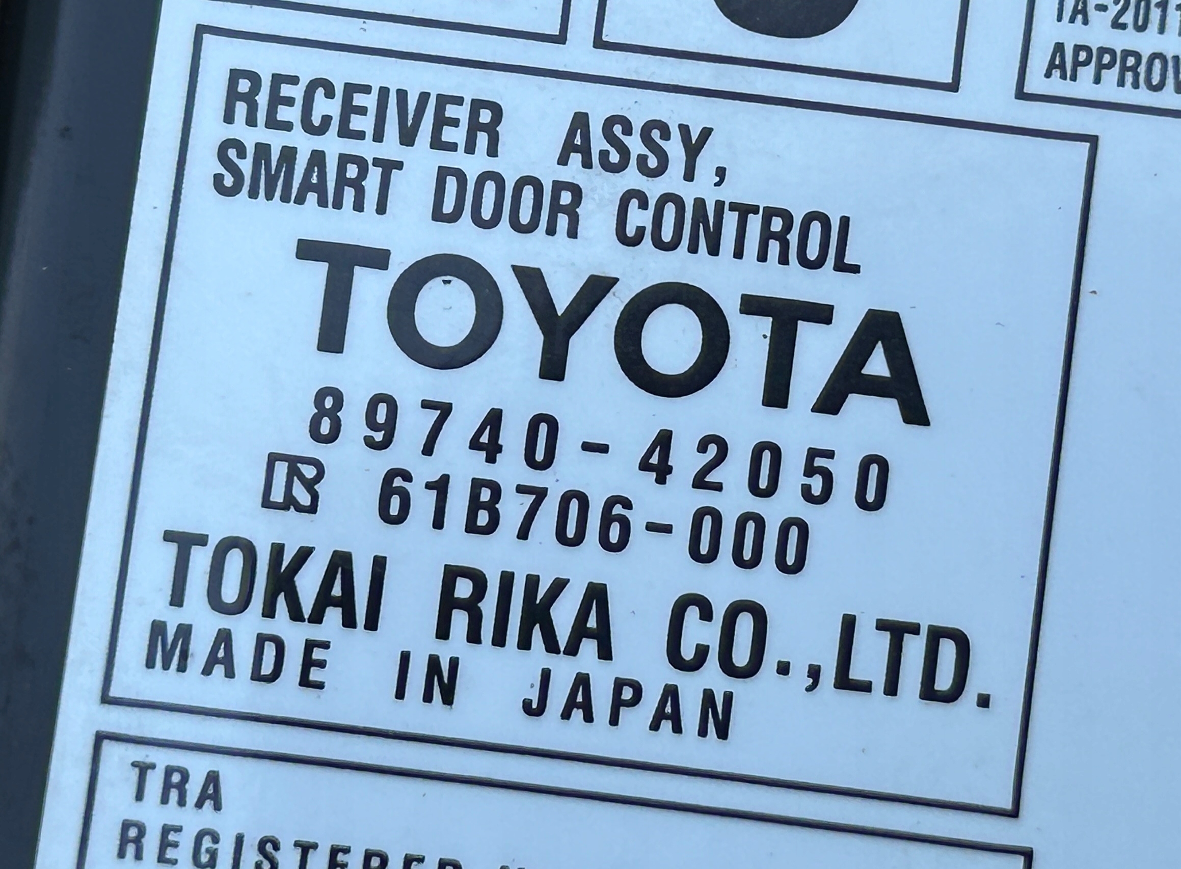 module control unit SMART KEY TOYOTA RAV4 IV 13- 89740-42050