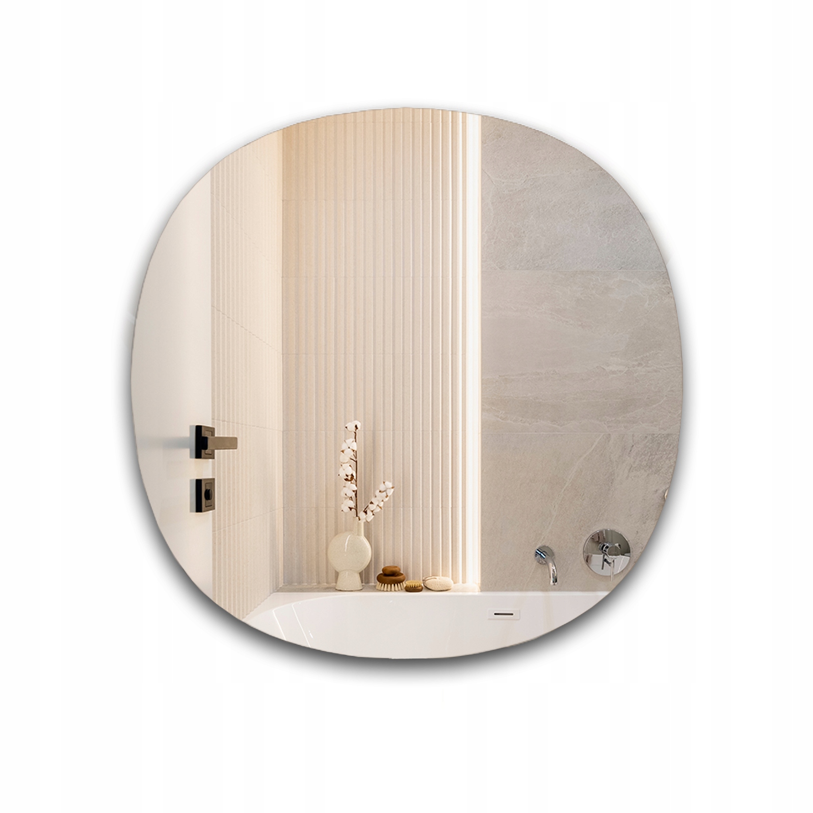 Zrcadlo nepravidelně zaoblené Laos 70x70 nástěnné